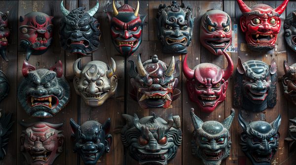 Découvrez le monde des masques oni japonais